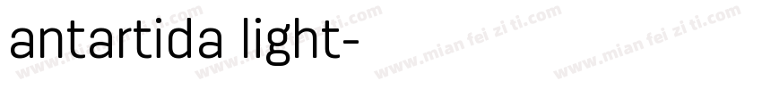 antartida light字体转换